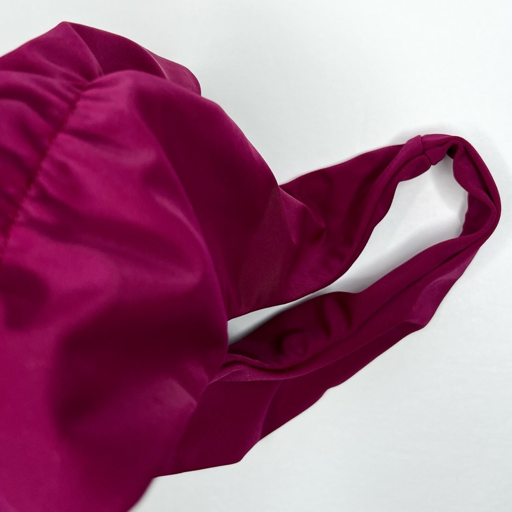 Free People Zinke Magenta Pink Katie Bottom Size L Hipster Solid Designer Surfer - Picture 6 of 10